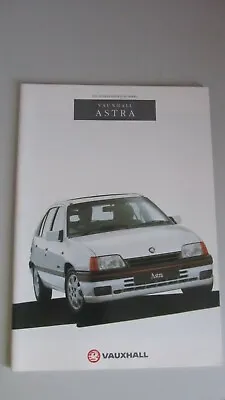 VAUXHALL ASTRA INC. SXi GTE 1991 MODELS BROCHURE • $11.18