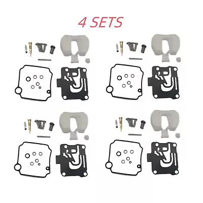 4Sets For Yamaha 50 HP 4 Stroke Carburetor Kit 62Y-W0093-11-00 62Y-W0093-10-00 • $44.99