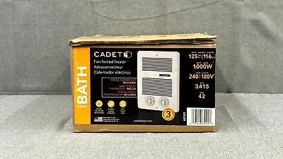 CADET CBC103TW Electric Wall Heater Recessed 1000 W 120/240VAC - NEW Free S/H • $103.46