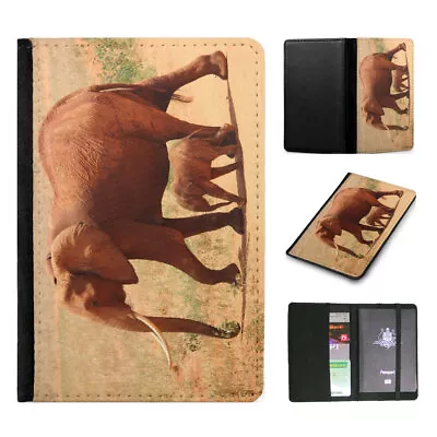 Passport Itinerary Organizer|cute Elephant With Baby Elephant • $14.95