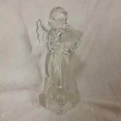 MIKASA Herald Collection Lead Crystal Angel Angelic Harp Figurine Germany • $24