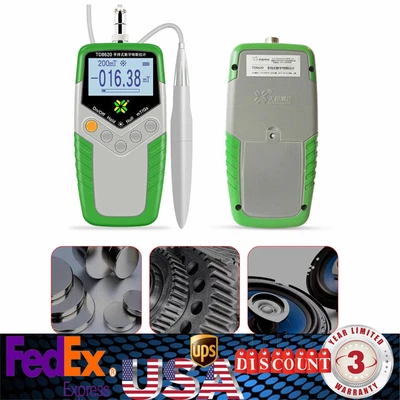 $78.85 • Buy Digital Magnetic Field Tester Flux Meter Handheld Tesla Gauss Meter Magnetometer