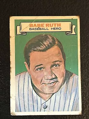 1967 Topps  Babe Ruth  # 12 Who Am I GD Creased • $40