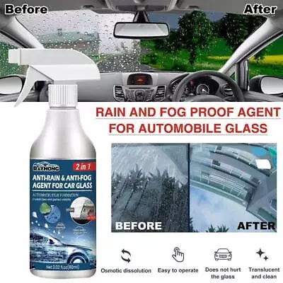 Car Glass Cleaner Window Rain Water Repellent Mirror Finish Pad Anti Rain Spray • $13.69