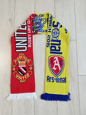 Manchester United Vs Arsenal London Match Football Scarf • $17