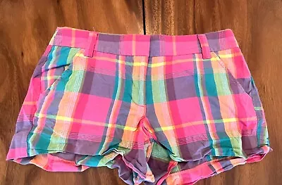 J. Crew Women’s Plaid Cotton Shorts - Size 4 • $12