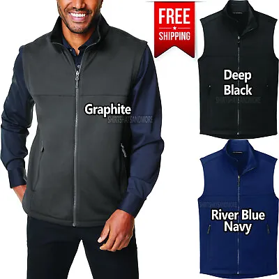 Mens Smooth Fleece Vest Sleeveless Jacket Zippered Pockets Warm Winter XS-4XL • $27.99