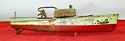 Steam Boat. Tin Toy. Probable Boucher Production. France. Circa 1920 • $1800