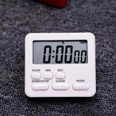 Magnetic Kitchen Timer Clock Digital Display Count Down Alarm Cooking & Workouts • £4.49