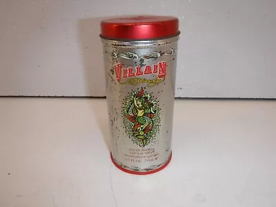  VINTAGE VILLAIN BY ED HARDY Empty Tin CAN With Lid • $8