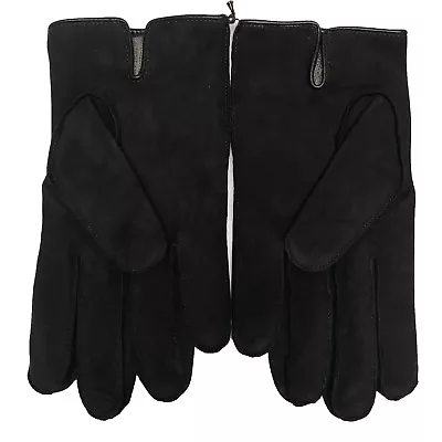 Coach Gloves Mens 100% Leather Nubuck Cashmere Lined Mahogany 83897 $128 • $64