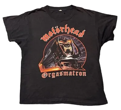 Vintage 1986 Motorhead Orgasmatron Tour Shirt I Came Did You Sz Large • $440