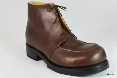 Muro Brown Leather Wanderer Pull Up Ankle Chukka Boots Mens 7 Womens 9 • $269