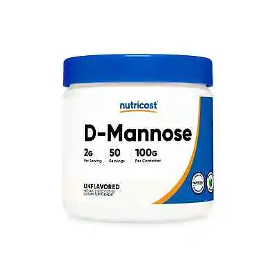 Nutricost D-Mannose Powder 100 G 2g Serving Non-GMO GF - EXP 10/2025 • $15.49