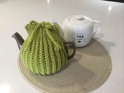 EXTRA THICK  Tea Pot Cosy Hand Crochet …So Easy To Refill With More Hot Water.. • $20