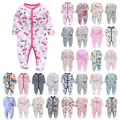 Newborn Infant Baby Boy Girl Kids Cotton Romper Jumpsuit Bodysuit Clothes Outfit • $19.79