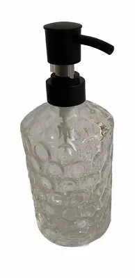 Glass Soap Dispenser W/Pump Dish Hand Soap Lotion Great For Kitchen Or Bathroom • £9.17