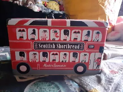 Marks & Spencer Collectable London Bus Biscuit Tin Large 10  X 6  X 3.5  • £11