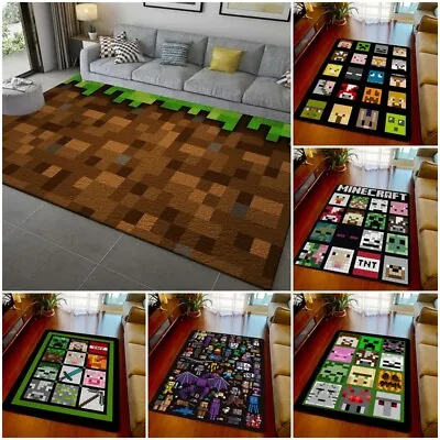 $23.69 • Buy Minecraft  Bedroom Living Room Carpets Anti-Slip Rug Home Doormat Floor Mat Gift