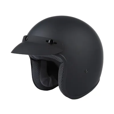 3/4 Open Face DOT Adult Helmet Vintage Retro Motorcycle Racing Scooter S M L XL • $37