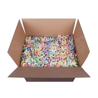 1.5 Cubic Foot Box ECOFLO Mixed Colour Biodegradable Coloured Loose Void Fill  • £8.95