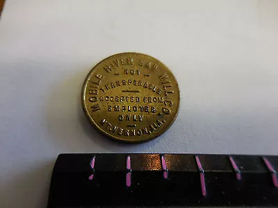  Rare R-10 Mobile River Sawmill Co. Mt Vernonala. 5 Cent Token  • $170