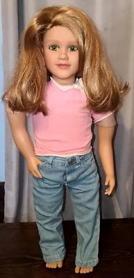 Vtg My Twinn Doll Blonde Red Head Green Eyes 2006 Body Jeans Shirt Outfit  • $104.99