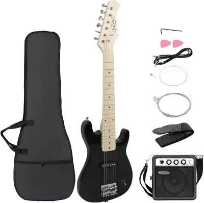 30 Inch Kids Electric Guitar With 5W Amp Gig Bag Strap Cable Strings And Pic • $96.99