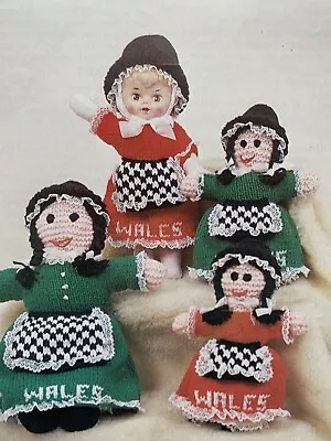 Vtg Teresa’s Knitting Pattern 11 Welsh Rag Doll And Dolls Clothes Wales • £9.50