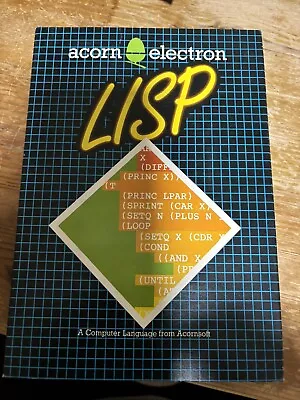 Acornsoft Acorn Electron Lisp Cassette VGC • £14.99