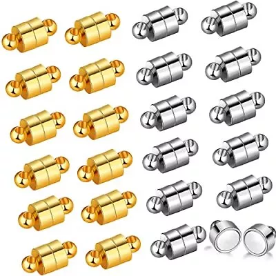 24 Pairs Magnetic Necklace Bracelet Clasps Magnet Converter Jewelry Clasps  • $20.23