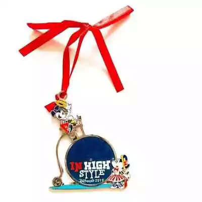 Disney D23 2019 Expo Mickey & Minnie High Wheeling In High Style LE Ornament • $45