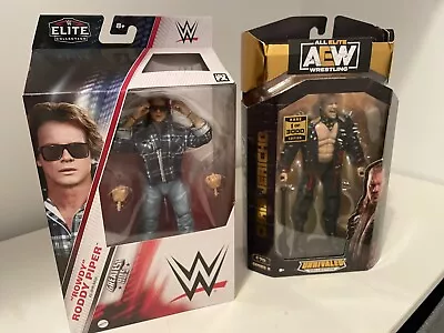 WWE AEW Figures X2 Chris Jericho Chase And Roddy Pipper They Live Not Mint • $52.99