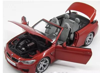 BMW M4 Cabrio Orange 1/18 Diecast Model Car By Paragon • $149.95