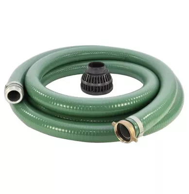 EVERBILT Pump Discharge Suction Hose 2  X 15' Water Drain Attachment Reinforced • $49.99