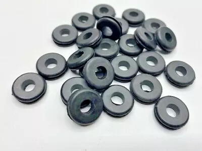 Rubber Grommets 1/4  ID X 7/16  OD 1/16  Groove (20 Pieces) • $9.99