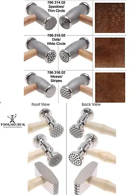 Double-Sided Metal Jewelry Texture Chasing Repousse Hammer 12-Patterns -6pcs - • £50.99