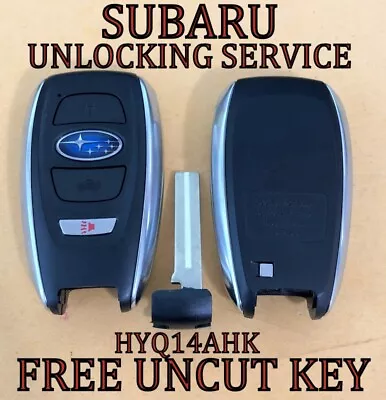 Unlocking Service For Subaru Smart Key Proximity Remote Fob Hyq14ahk Hyq14ahc • $18.95