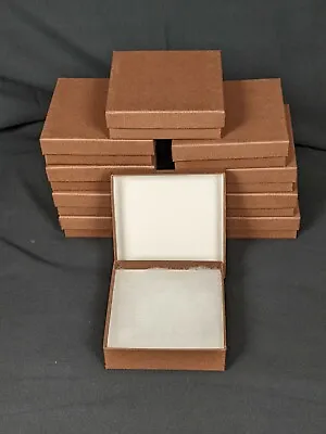Cotton Filled Gift Boxes Jewelry Cardboard Box 3.75  X 3.75  Lot Of 10 • $8.57
