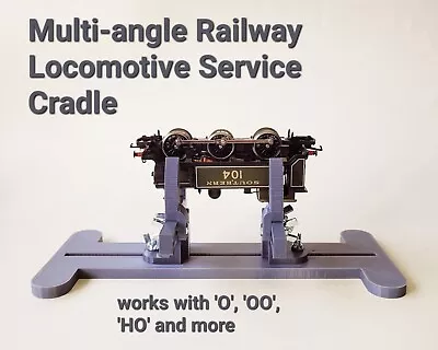 £23.49 • Buy Model Railway Loco Servicing Cradle Multi-angle Train Berth Stand 00 H0 N H0m