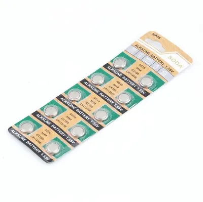 20 X AG10 Alkaline 1.5V LR1130 189 LR54 Coin Battery Batteries NX2 • £2.20