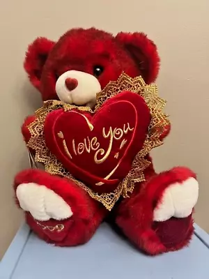 DanDee 2009 Sweetheart Teddy Bear   I LOVE YOU  Valentine Plush Stuffed. • $15