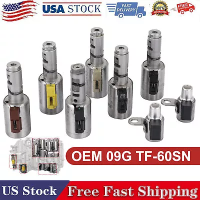 8x 09G 6-Speed Trans Solenoid Kit For VW Audi Mini 2003-On TF-60SN / TF60SN US • $133