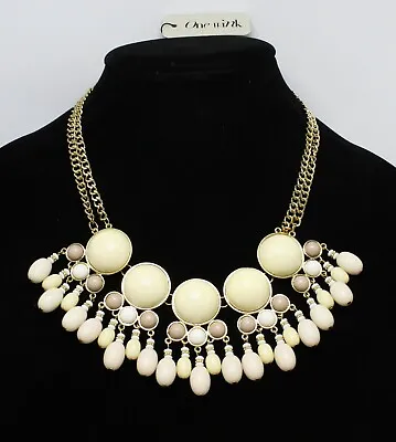 $6.49 • Buy New Bubble Statement Necklace In Beautiful Natural Colors By DSW #N1044