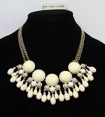 $6.49 • Buy New Bubble Statement Necklace In Beautiful Natural Colors By DSW #N1044
