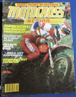Motocross Action Magazine-oct 1979-hannah Roy-mammoth Mtn Mx-superbowlmx-vintage • $12.95