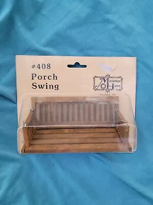 Vintage 1982 Dollhouse Miniature House Porch Swing #408 Furniture 4½ X2¼ X1½  • $29.99