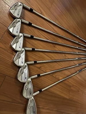 Callaway X Forged ‘18 Right Handed Iron Set 456789p Stiff Steel Shafts U.s • $202.50