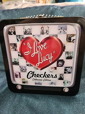 ❤️ I Love Lucy  Checkers Collector's Edition Game In Retro Lunch Tin Box • $20