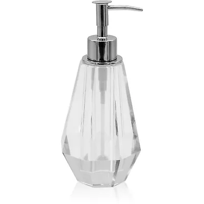 Refillable Crystal Glass Lotion Liquid Hand Wash Soap Dispenser  • £18.99